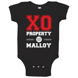 Property Of Malloy Custom Love First Name Baby One Piece Property Of Malloy Custom Love First Name Baby One Piece