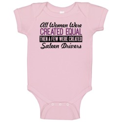 Women Created Equal Saleen Drivers Car Lover Baby One Piece Women Created Equal Saleen Drivers Car Lover Baby One Piece