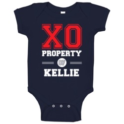 Property Of Kellie Custom Love First Name Baby One Piece Property Of Kellie Custom Love First Name Baby One Piece