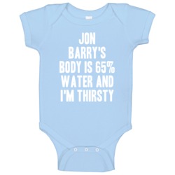 Jon Barry Body Is Water Thirsty Love Denver Basketball Baby One Piece Jon Barry Body Is Water Thirsty Love Denver Basketball Baby One Piece