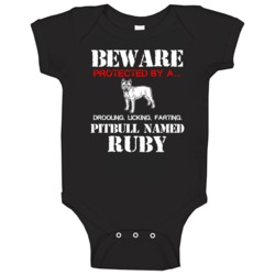 Ruby Pitbull Security Guarddog Funny Dog Best Friend Heart Baby One Pi Ruby Pitbull Security Guarddog Funny Dog Best Friend Heart Baby One Pi