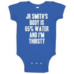 Jr Smith Body Is Water Thirsty Love New York Basketball Baby One Piece Jr Smith Body Is Water Thirsty Love New York Basketball Baby One Piece