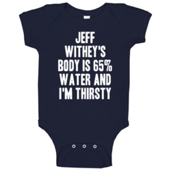 Jeff Withey Body Is Water Thirsty Love Utah Basketball Baby One Piece Jeff Withey Body Is Water Thirsty Love Utah Basketball Baby One Piece