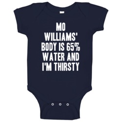 Mo Williams Body Is Water Thirsty Love Utah Basketball Baby One Piece Mo Williams Body Is Water Thirsty Love Utah Basketball Baby One Piece