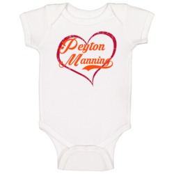 Love Peyton Manning Denver Football Player Fan Baby One Piece Love Peyton Manning Denver Football Player Fan Baby One Piece