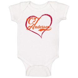Love Cj Anderson Denver Football Player Fan Baby One Piece Love Cj Anderson Denver Football Player Fan Baby One Piece