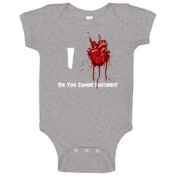 I Heart Love Die You Zombie Bastards! Bloody Horror Movie Baby One Pie I Heart Love Die You Zombie Bastards! Bloody Horror Movie Baby One Pie