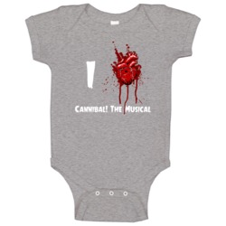I Heart Love Cannibal! The Musical Bloody Horror Movie Baby One Piece