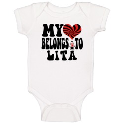 My Heart Belongs To Lita Irish Gaelic Grandmother Nationality Baby One