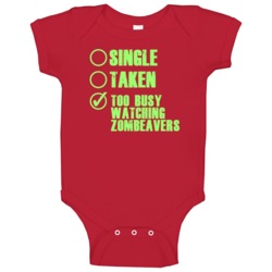 Watching Zombeavers Horror Film Baby One Piece Watching Zombeavers Horror Film Baby One Piece