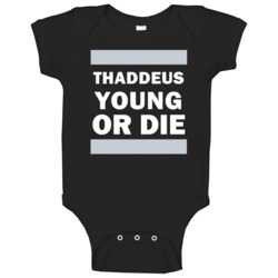 Thaddeus Young Or Die Brooklyn Basketball Baby One Piece Thaddeus Young Or Die Brooklyn Basketball Baby One Piece