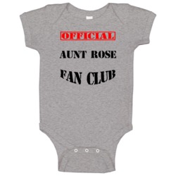 Aunt Rose Horror Movie Fan Club Baby One Piece Aunt Rose Horror Movie Fan Club Baby One Piece