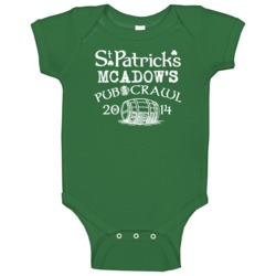 Mcadow Pub Crawl Clover Drinking Team Irish St Patricks Day Baby One Mcadow Pub Crawl Clover Drinking Team Irish St Patricks Day Baby One