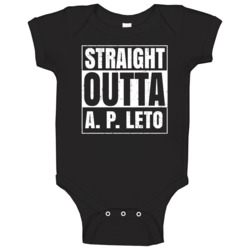 Straight Outta A P Leto High School Funny Compton Parody Baby One Piec Straight Outta A P Leto High School Funny Compton Parody Baby One Piec