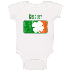 Gregory Distressed St Patricks Day Last Name Baby One Piece Gregory Distressed St Patricks Day Last Name Baby One Piece