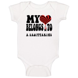 My Heart Belongs To A Sagittarius Astrology Horoscope Baby One Piece My Heart Belongs To A Sagittarius Astrology Horoscope Baby One Piece
