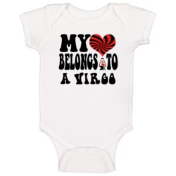 My Heart Belongs To A Virgo Astrology Horoscope Baby One Piece My Heart Belongs To A Virgo Astrology Horoscope Baby One Piece