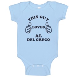 This Guy Loves Al Del Greco Tennessee Football Sports Baby One Piece This Guy Loves Al Del Greco Tennessee Football Sports Baby One Piece