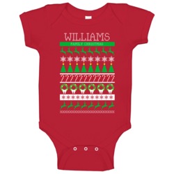 Williams Family Christmas Ugly Sweater Custom Surname Gift Baby One Pi Williams Family Christmas Ugly Sweater Custom Surname Gift Baby One Pi