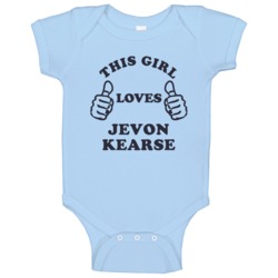 This Girl Loves Jevon Kearse Tennessee Football Sports Baby One Piece This Girl Loves Jevon Kearse Tennessee Football Sports Baby One Piece