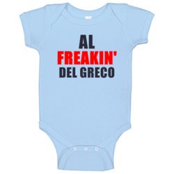 Freakin' Al Del Greco Tennessee Football Sports Baby One Piece Freakin' Al Del Greco Tennessee Football Sports Baby One Piece