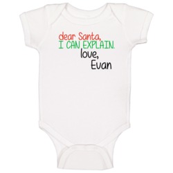 Dear Santa Can Explain Love Evan Christmas Letter Gift Baby One Piece Dear Santa Can Explain Love Evan Christmas Letter Gift Baby One Piece