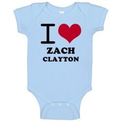 I Heart Zach Clayton Love Tennessee Football Sports Baby One Piece I Heart Zach Clayton Love Tennessee Football Sports Baby One Piece