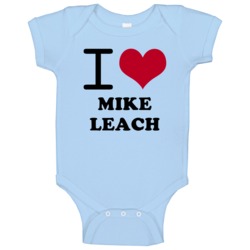 I Heart Mike Leach Love Tennessee Football Sports Baby One Piece I Heart Mike Leach Love Tennessee Football Sports Baby One Piece
