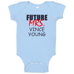 Future Mrs Vince Young Tennessee Football Funny Sports Baby One Piece Future Mrs Vince Young Tennessee Football Funny Sports Baby One Piece
