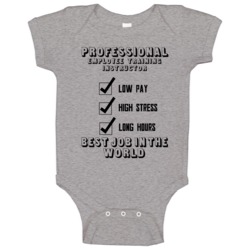 Employee Training Instructor Best Job In The World Occupation Baby One Employee Training Instructor Best Job In The World Occupation Baby One