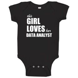 This Girl Loves Her Data Analyst Baby One Piece This Girl Loves Her Data Analyst Baby One Piece