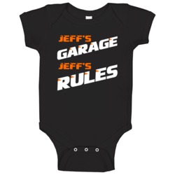 Jeff Garage Rules Funny Car Repair Hobby Baby One Piece Jeff Garage Rules Funny Car Repair Hobby Baby One Piece