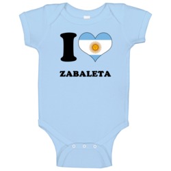 Pablo Zabaleta Argentina Df I Love Heart Football Soccer World Cup Bab Pablo Zabaleta Argentina Df I Love Heart Football Soccer World Cup Bab