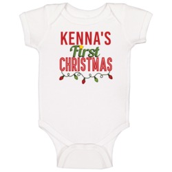 Kenna First Christmas Cute Personalized Name Holiday Gift Baby One Pie Kenna First Christmas Cute Personalized Name Holiday Gift Baby One Pie