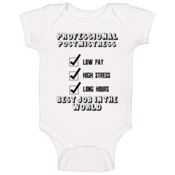 Postmistress Best Job In The World Occupation Baby One Piece Postmistress Best Job In The World Occupation Baby One Piece