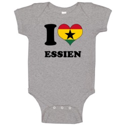 Michael Essien Ghana Mf I Love Heart Football Soccer World Cup Baby On Michael Essien Ghana Mf I Love Heart Football Soccer World Cup Baby On