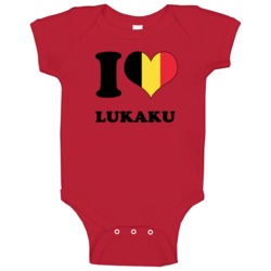 Romelu Lukaku Belgium Fw I Love Heart Football Soccer World Cup Baby O Romelu Lukaku Belgium Fw I Love Heart Football Soccer World Cup Baby O
