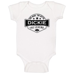 Dickie Man Myth Legend Trendy Logo Label Style Cool Name Baby One Piec Dickie Man Myth Legend Trendy Logo Label Style Cool Name Baby One Piec