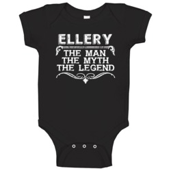 Ellery Man Myth Legend Vintage Grunge Style Cool Name Baby One Piece Ellery Man Myth Legend Vintage Grunge Style Cool Name Baby One Piece
