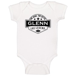 Glenn Man Myth Legend Trendy Logo Label Style Cool Name Baby One Piece Glenn Man Myth Legend Trendy Logo Label Style Cool Name Baby One Piece