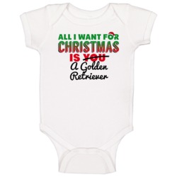 All I Want For Christmas Is A Golden Retriever Funny Cute Holiday Gift