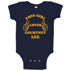 This Girl Loves Courtney Lee Memphis Basketball Sports Baby One Piece This Girl Loves Courtney Lee Memphis Basketball Sports Baby One Piece