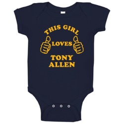 This Girl Loves Tony Allen Memphis Basketball Sports Baby One Piece This Girl Loves Tony Allen Memphis Basketball Sports Baby One Piece