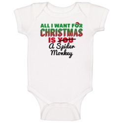 All I Want For Christmas Is A Spider Monkey Funny Cute Holiday Gift Ba All I Want For Christmas Is A Spider Monkey Funny Cute Holiday Gift Ba