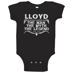 Lloyd Man Myth Legend Vintage Grunge Style Cool Name Baby One Piece Lloyd Man Myth Legend Vintage Grunge Style Cool Name Baby One Piece