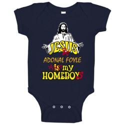 Jesus And Adonal Foyle Memphis Basketball Sports Baby One Piece Jesus And Adonal Foyle Memphis Basketball Sports Baby One Piece
