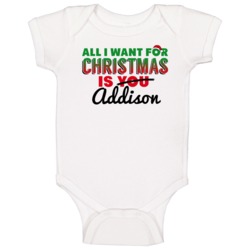 All I Want For Christmas Is Addison Love Custom Name Holiday Gift Baby All I Want For Christmas Is Addison Love Custom Name Holiday Gift Baby