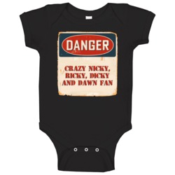 Danger Crazy Nicky Ricky Dicky And Dawn Fan Tv Show Baby One Piece Danger Crazy Nicky Ricky Dicky And Dawn Fan Tv Show Baby One Piece