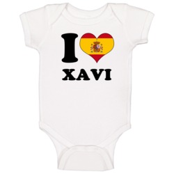 Xavi Spain Mf I Love Heart Ladies Football Soccer World Cup Baby One P Xavi Spain Mf I Love Heart Ladies Football Soccer World Cup Baby One P