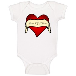 Game Of Thrones Heart Tattoo Tv Baby One Piece Game Of Thrones Heart Tattoo Tv Baby One Piece